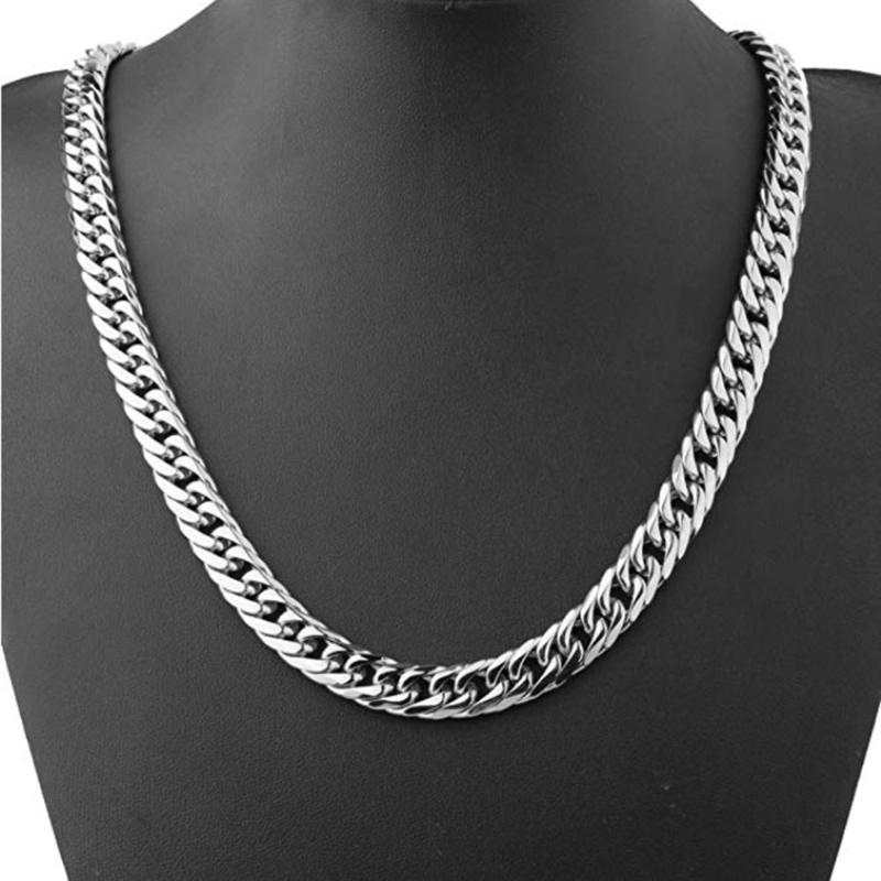 9mm Wide Fashion Metal Stainless Steel Silver Thin Chain Cuban Curb Link Necklace Or Bracelet Mens Womens Jewelry 7-40inches Chains
9mm Wide Fashion Metal Stainless Steel Silver Thin Chain Cuban Curb Link Necklace Or Bracelet Mens Womens Jewelry 7-40inches Chains