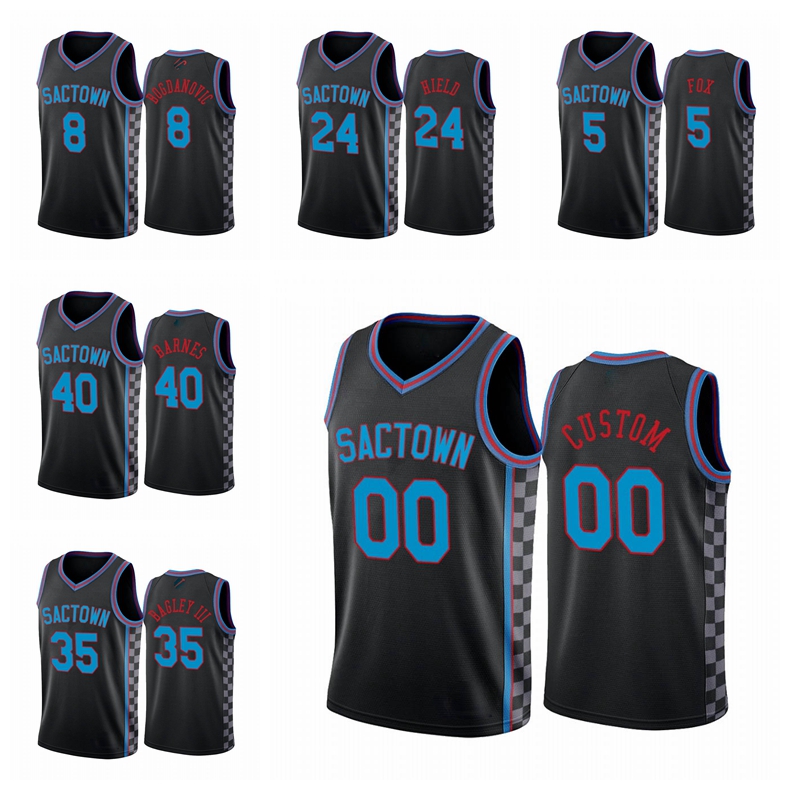 Sacramento Kings MEN Buddy Hield De'Aaron Fox Bogdanovic Harrison Barnes Sactown 2020-21 Basketball Custom Jersey, Black
Sacramento Kings MEN Buddy Hield De'Aaron Fox Bogdanovic Harrison Barnes Sactown 2020-21 Basketball Custom Jersey, Black