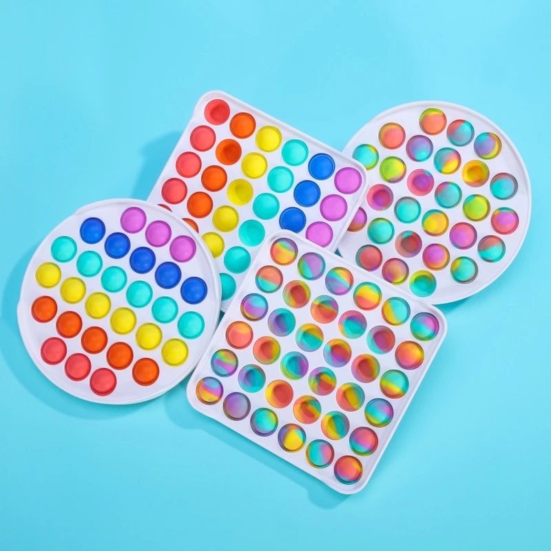 Colorful Fidget Push Pops Bubble Sensory Squishy Stress toy Reliever Autism Needs Anti-Stress Rainbow Adult Children Toys
Colorful Fidget Push Pops Bubble Sensory Squishy Stress toy Reliever Autism Needs Anti-Stress Rainbow Adult Children Toys