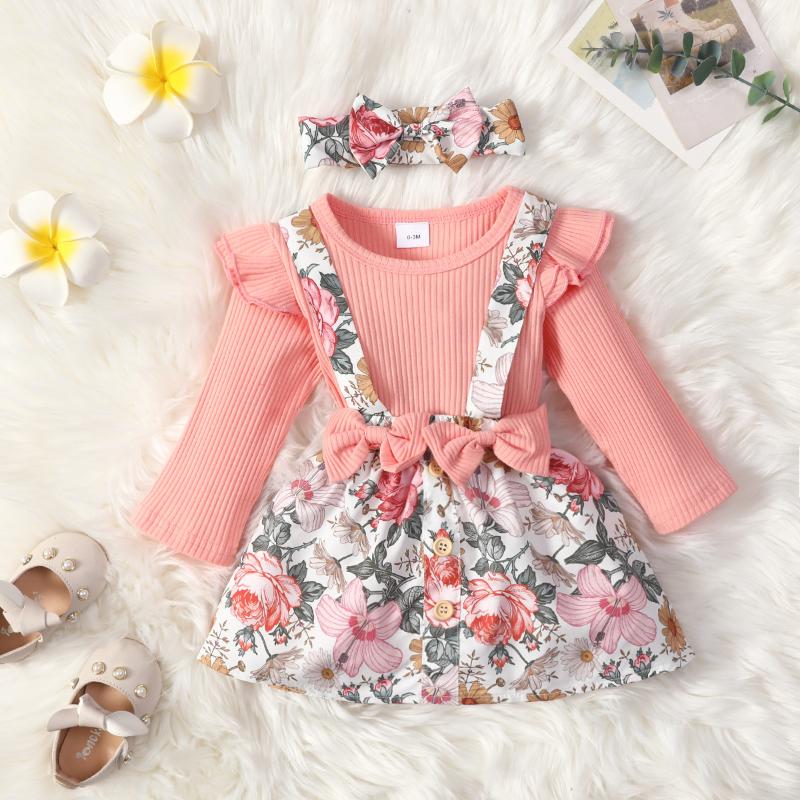 Clothing Sets TONSEN Autumn Born Baby Girl Floral/Animals Print Romper Jumpsuit+Headband+Strap Skirt Overalls Infant Court Style, White
Clothing Sets TONSEN Autumn Born Baby Girl Floral/Animals Print Romper Jumpsuit+Headband+Strap Skirt Overalls Infant Court Style, White