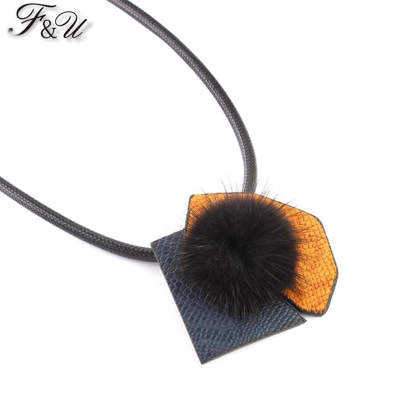 F&U PU Trendy Fashion Cute Hairball With Leather Part Black Necklace & Pendants Chokers
F&U PU Trendy Fashion Cute Hairball With Leather Part Black Necklace & Pendants Chokers