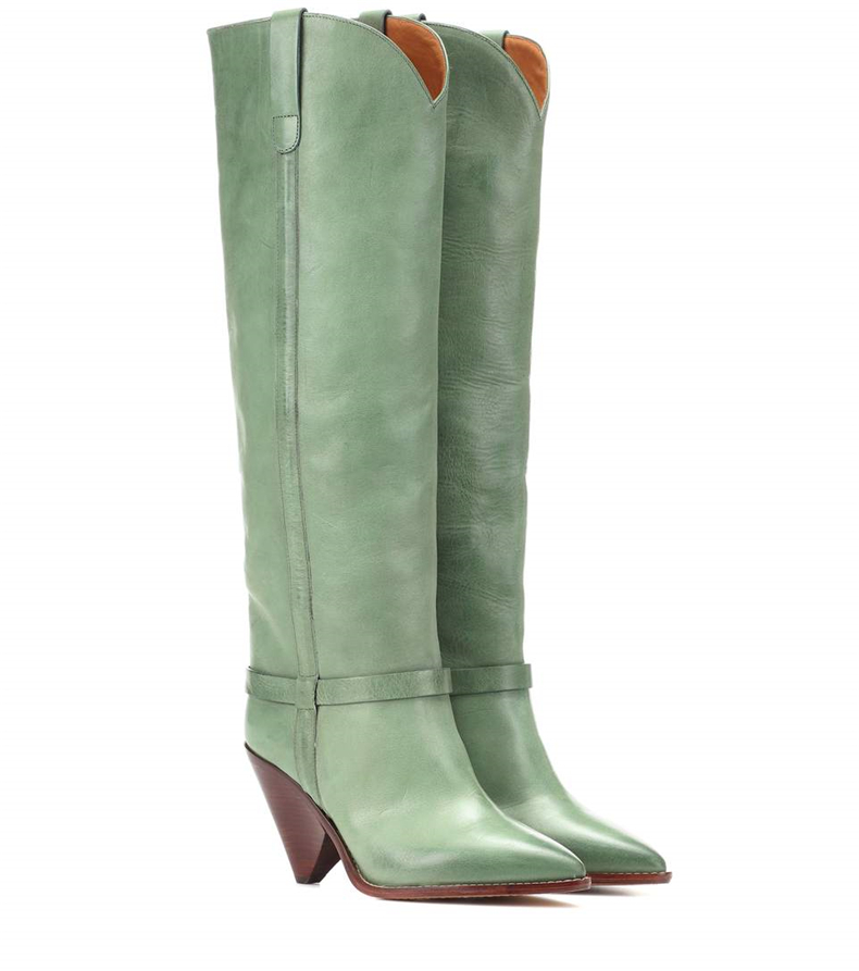 2021 style sheepskin leather pillage toe pointed knee Boots booties Casual party Dress shoes Alien Heel chunky med heels slip-on size 35-42 Green
2021 style sheepskin leather pillage toe pointed knee Boots booties Casual party Dress shoes Alien Heel chunky med heels slip-on size 35-42 Green