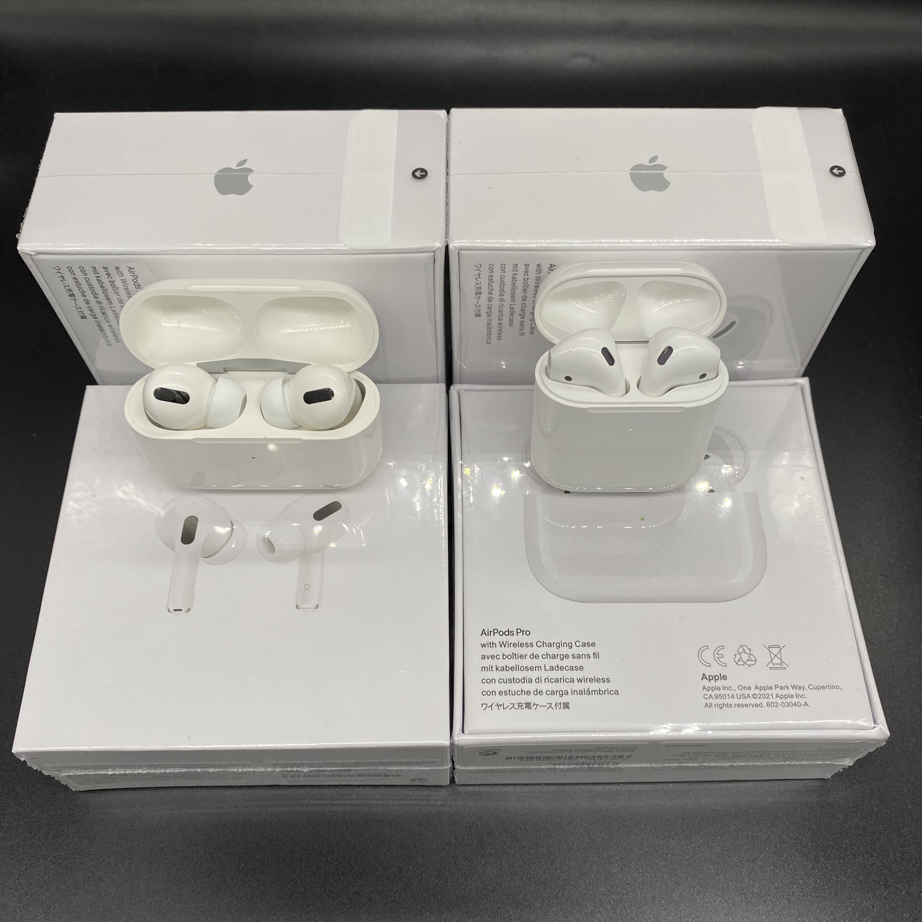 Original 1:1 HIGH QUALITY AirPods Pro Wirless Earphones real serial NO. Metal Hinge cases Rename GPS Wireless Charging Bluetooth Headphones with In-Ear Detection, White
Original 1:1 HIGH QUALITY AirPods Pro Wirless Earphones real serial NO. Metal Hinge cases Rename GPS Wireless Charging Bluetooth Headphones with In-Ear Detection, White