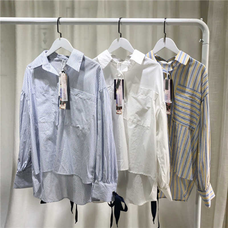 Arrival Autumn Women Long Sleeve Loose Striped Shirts Double Pocket Casual Korean Blouse Female Tops Blusas Mujer S284 210608, Blue stripe
Arrival Autumn Women Long Sleeve Loose Striped Shirts Double Pocket Casual Korean Blouse Female Tops Blusas Mujer S284 210608, Blue stripe