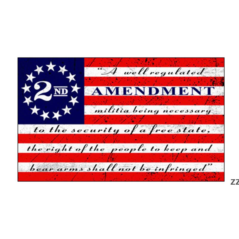 American 2nd Amendment Flag 90*150cm Creative Stripe Polyester US Flags Household Garden Decoration Products HWB7594
American 2nd Amendment Flag 90*150cm Creative Stripe Polyester US Flags Household Garden Decoration Products HWB7594