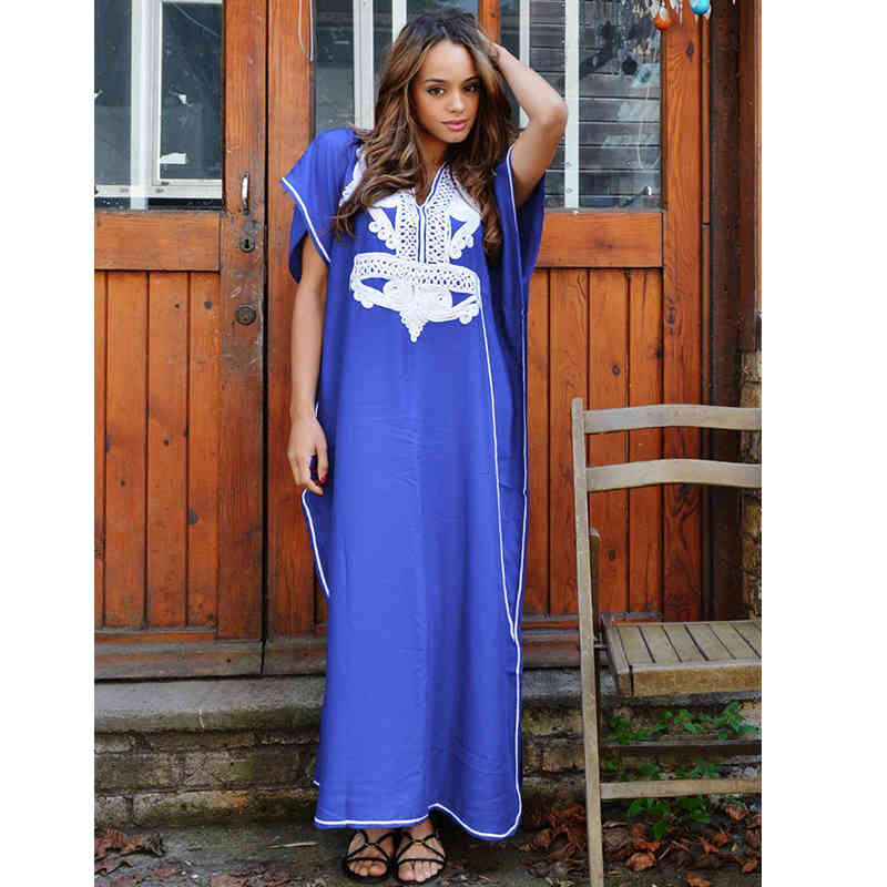 100% Cotton Beach Cover-ups bathing suit cover ups Kaftan Summer Dress Women Wear Swim Suit Cover Up Robe de Plage Q660 210420