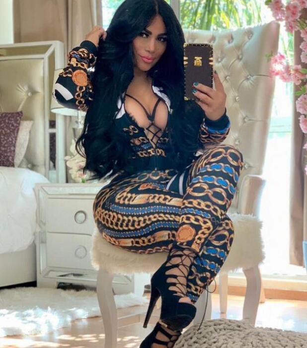 Top Pant Two Piece Set Women Casual Tracksuit Autumn Fashion Chain Pattern Printing Shirt Trousers Suits Ladies Sport Jogging Suit, White
Top Pant Two Piece Set Women Casual Tracksuit Autumn Fashion Chain Pattern Printing Shirt Trousers Suits Ladies Sport Jogging Suit, White