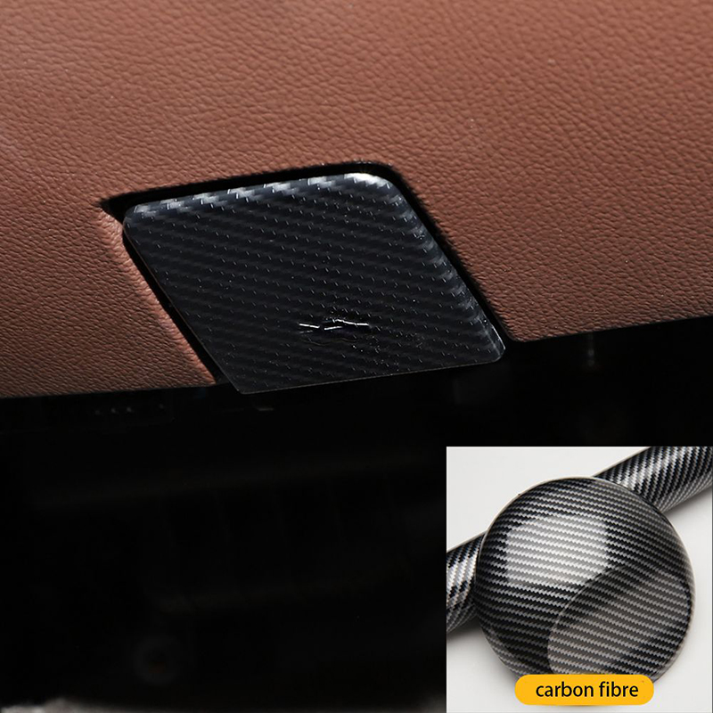 Engine Hood Switch Trim Cover For Chevrolet Silverado /GMC /Sierra 14-18 Carbon Fiber 1PCS