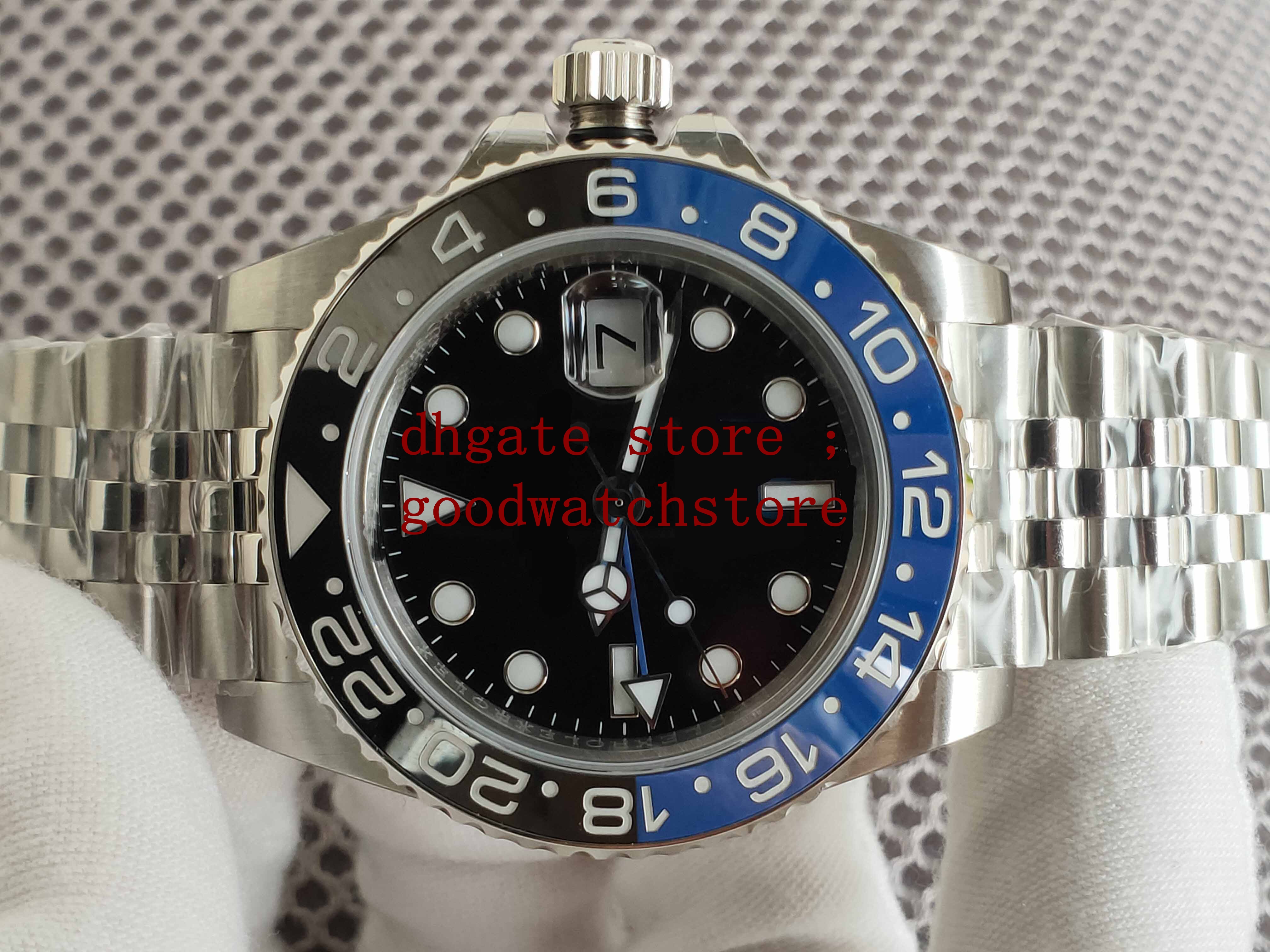 Men's luxury Quality BP Factory GMT 126710BLNR 126710 Real High Grade Ceramic Black/Blue Colored Bezel Automatic Men's Sport Watches
Men's luxury Quality BP Factory GMT 126710BLNR 126710 Real High Grade Ceramic Black/Blue Colored Bezel Automatic Men's Sport Watches