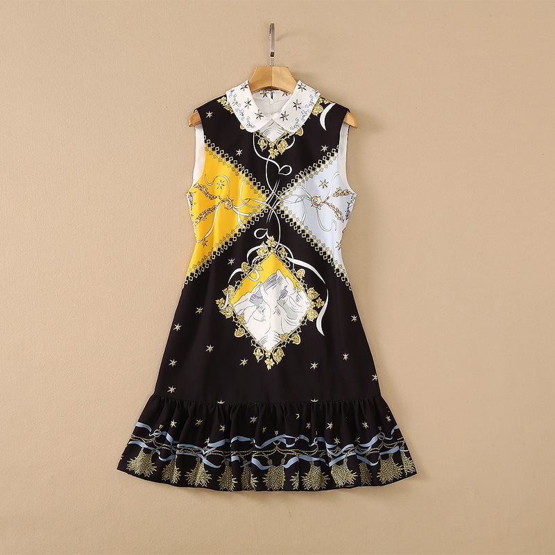 Europe and the United States women' clothing New Summer 2021 Sleeveless lapel nail bead Fashionable patchwork fishtail dress, Black
Europe and the United States women' clothing New Summer 2021 Sleeveless lapel nail bead Fashionable patchwork fishtail dress, Black