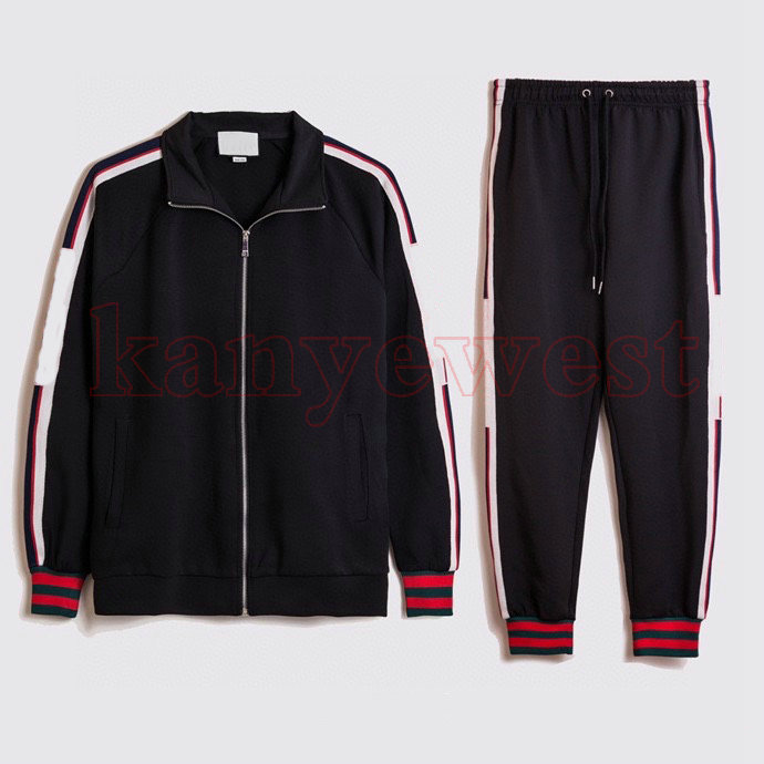 2021 luxury Designer Tracksuit mens Stripe print Tracksuits classic Sets womens zipper letter Running Suits patchwork pants jacket, Black
2021 luxury Designer Tracksuit mens Stripe print Tracksuits classic Sets womens zipper letter Running Suits patchwork pants jacket, Black