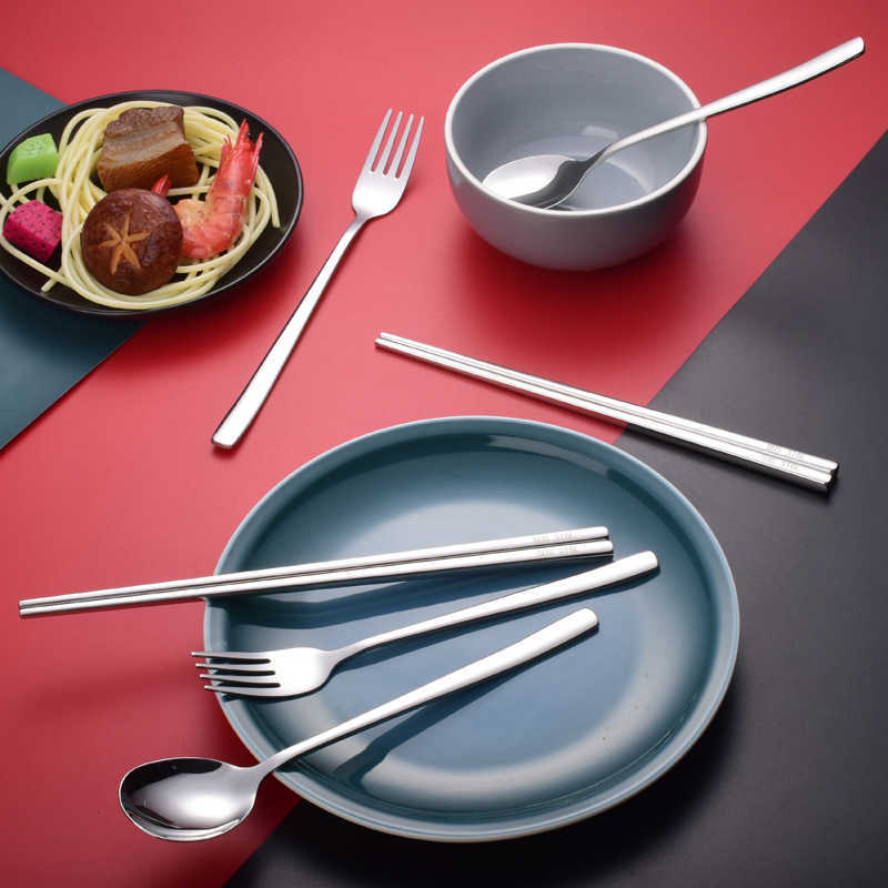 Tableware 316L spoon chopsticks fork simple Korean soup spoon chopsticks hotel family 316 stainless steel spoon
Tableware 316L spoon chopsticks fork simple Korean soup spoon chopsticks hotel family 316 stainless steel spoon