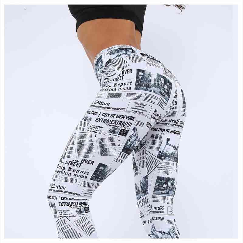 workout black white highstreet women legging newspaper letter print streetwear summer fitness casual trousers
workout black white highstreet women legging newspaper letter print streetwear summer fitness casual trousers