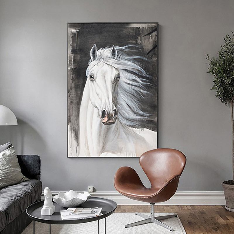 Horse Posters Animal Oil Painting On Canvas Prints Wall Art Pictures For Living Room Modern Home Decor Sofa Decoration Paintings