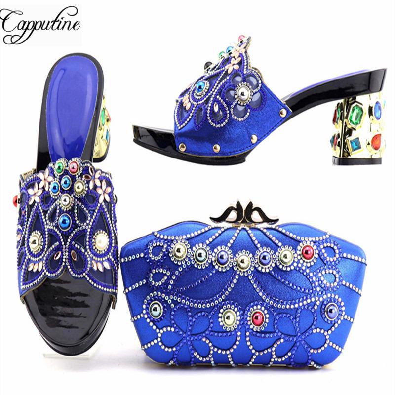 Capputine 2021 Fashion African Shoes And Bags Matching Set Ladies Shoe Bag Italy High Quality Dress, Black
Capputine 2021 Fashion African Shoes And Bags Matching Set Ladies Shoe Bag Italy High Quality Dress, Black