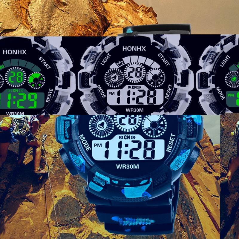 Fashion Men LED Watch Digital Alarm Date Camouflage Silicone Sports Wrist Zegarek Sport Horloge Reloj Pulsera Hombre L Wristwatches
Fashion Men LED Watch Digital Alarm Date Camouflage Silicone Sports Wrist Zegarek Sport Horloge Reloj Pulsera Hombre L Wristwatches