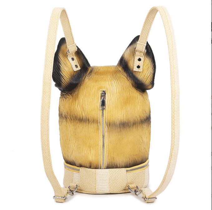 Fashion 3D Dog bags for women Backpack Originality giris Shoulder Bag Funny personality Purse lady Party Cosmetic Bag