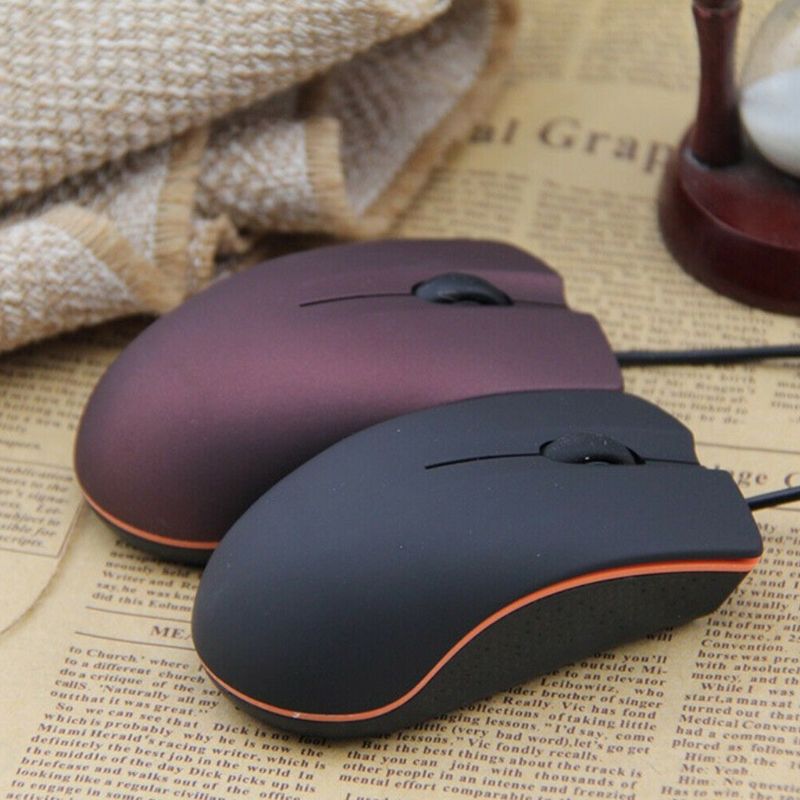 130CM 1200DPI USB Wired Game Mouse Portable Frosted Surface Optical Gaming Mice for Office PC Laptop Computer Accessories