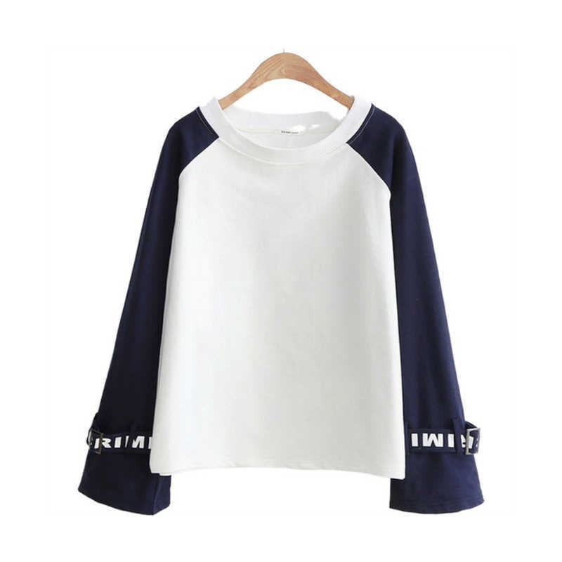 MERRY PRETTY Women Hit Color Sweatshirts Autumn Long Sleeve O-Neck Casual Pullovers Korean Stylish Female Tops Hoodies 210526, White
MERRY PRETTY Women Hit Color Sweatshirts Autumn Long Sleeve O-Neck Casual Pullovers Korean Stylish Female Tops Hoodies 210526, White