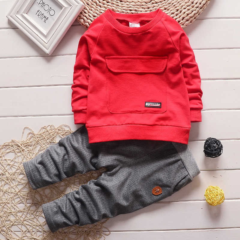 Toddler Kids Baby Boys Clothes Long Sleeve Top T-shirt +Pants Cotton Outfit Baby Clothing Sets Children's clothing