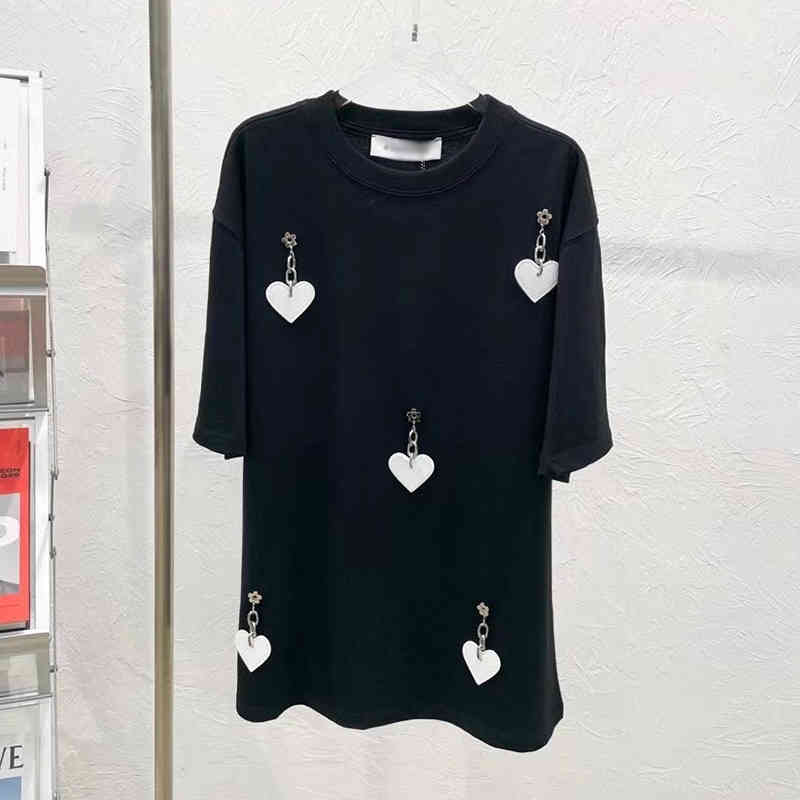 VGH White Casual Loose T Shirt For Women O Neck Short Sleeve Patchwork Hit Color T Shirts Female Summer Fashion Clothes New 210421