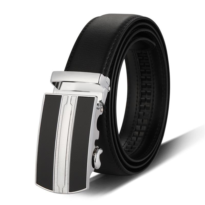 Belts Trendy Genuine Leather Belt Men's Cow Man Designer Fashion Automatic Buckle For Male Trouser Waistband, Black
Belts Trendy Genuine Leather Belt Men's Cow Man Designer Fashion Automatic Buckle For Male Trouser Waistband, Black