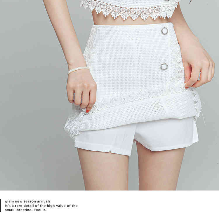Summer Arrival Fashion 2 Piece Set Women Lace patchwork Sling Vest crop top + Bodycon Mini Skirt 210519