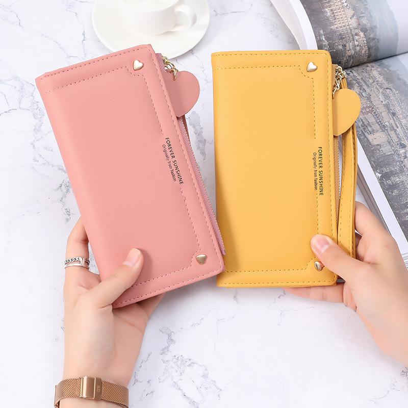 Purse Korean Wallet Women's Long Solid Color Zipper Two Fold Multi Card Position Large Capacity Hand Bag Simple High Grade, White
Purse Korean Wallet Women's Long Solid Color Zipper Two Fold Multi Card Position Large Capacity Hand Bag Simple High Grade, White