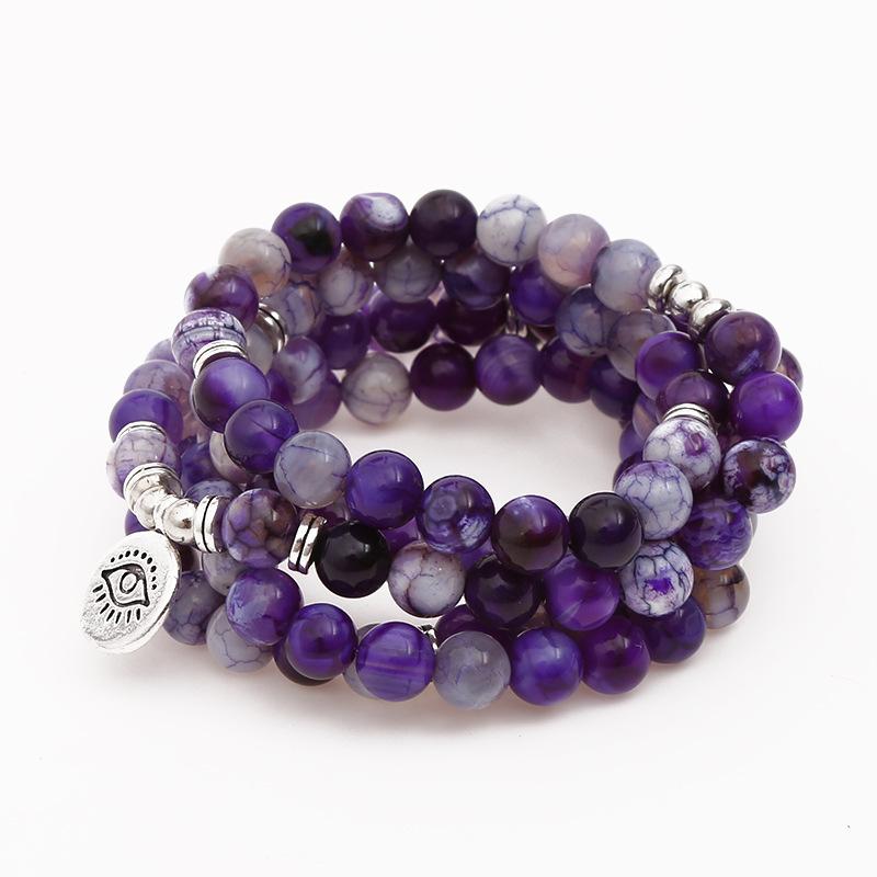 Beaded, Strands Style Fashion 8mm Natural Purple Blast Onyx Bracelet 108 Mala Eye Pendant Chakra Yoga Prayer Dropship
Beaded, Strands Style Fashion 8mm Natural Purple Blast Onyx Bracelet 108 Mala Eye Pendant Chakra Yoga Prayer Dropship