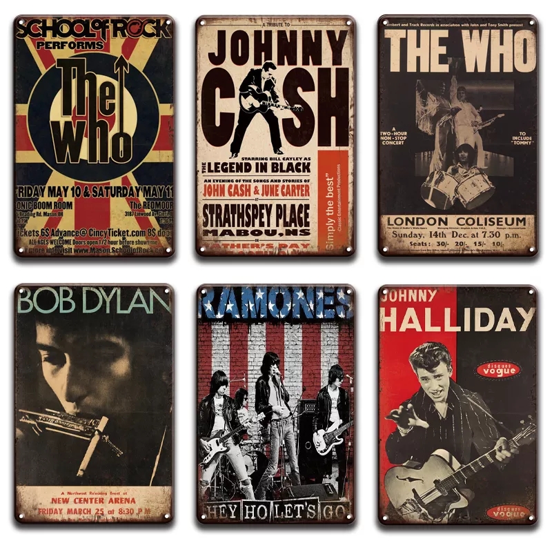 Classical Cash Music Metal Iron Painting Signs Johnny Lennon Poster Tin Sign Plaque Vintage Wall Decor for Bar Pub Club Man Cave Movie Custo
Classical Cash Music Metal Iron Painting Signs Johnny Lennon Poster Tin Sign Plaque Vintage Wall Decor for Bar Pub Club Man Cave Movie Custo