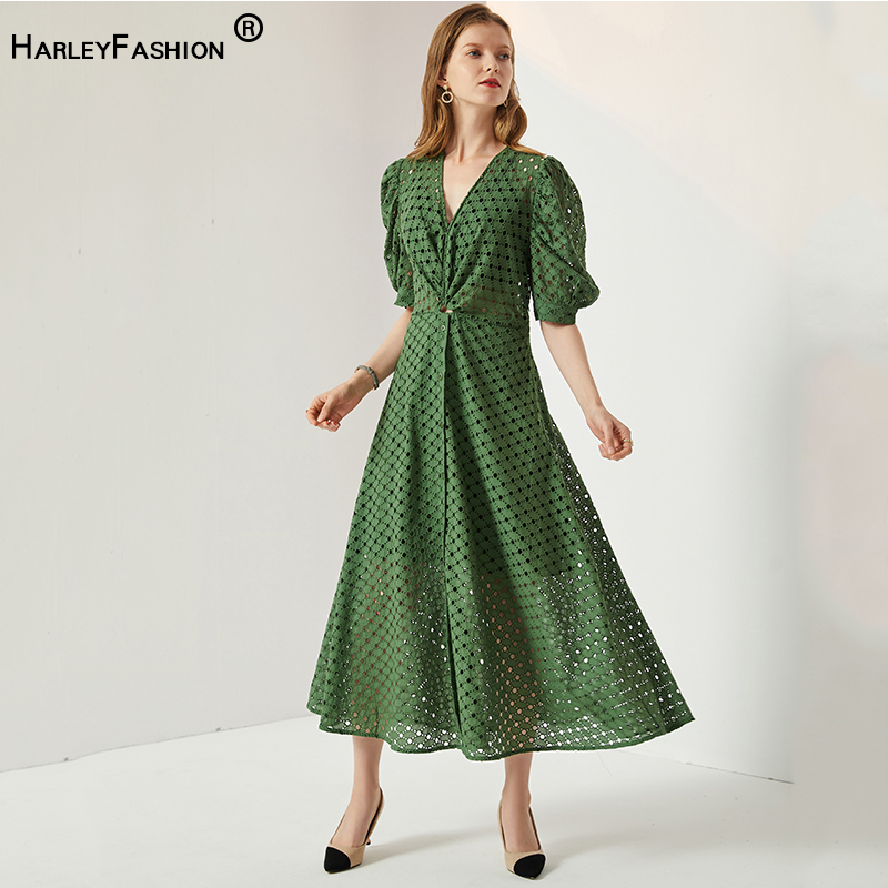 HarleyFashion 2021 New Summer Elegant Sexy V-neck Hollow-Out Hole Solid Color Holiday Green French Dress High Quality, Army green
HarleyFashion 2021 New Summer Elegant Sexy V-neck Hollow-Out Hole Solid Color Holiday Green French Dress High Quality, Army green
