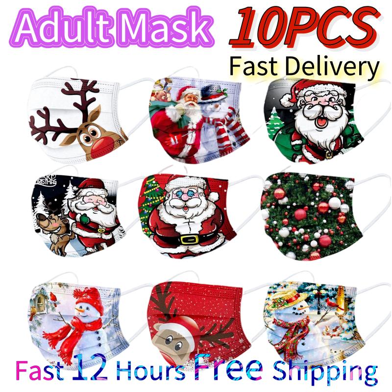 Other Event & Party Supplies Adult Women Man Universal Disposable High-quality Christmas Printed Mask 10pc 3ply Filters Printd Fasemask Hall
Other Event & Party Supplies Adult Women Man Universal Disposable High-quality Christmas Printed Mask 10pc 3ply Filters Printd Fasemask Hall