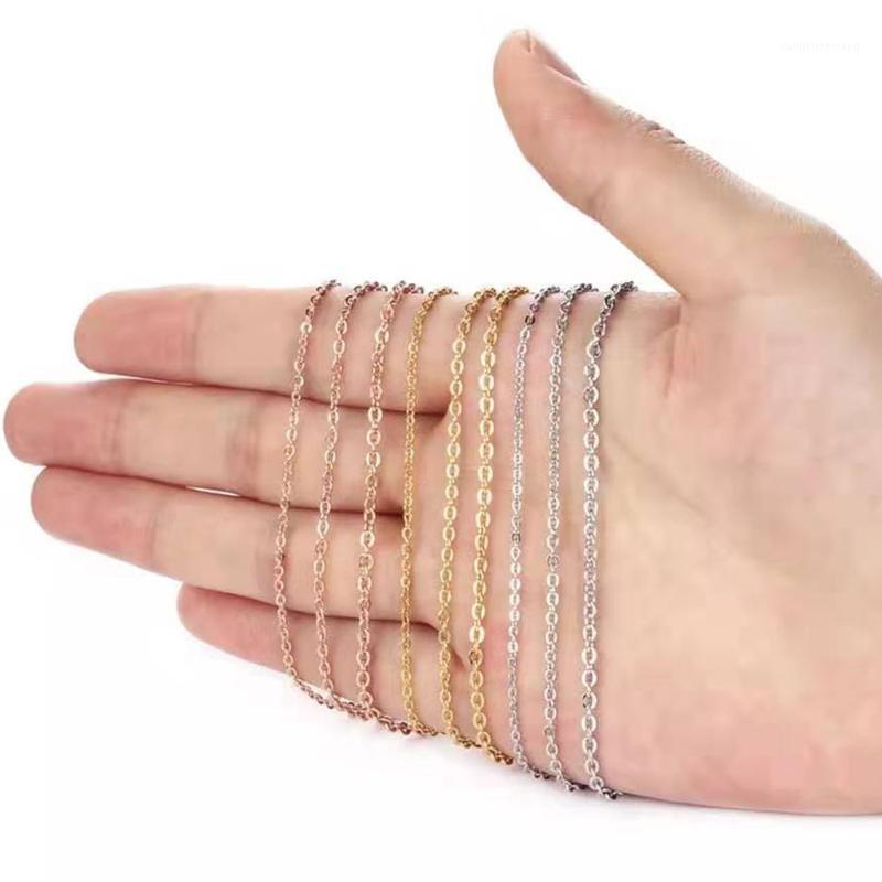 Stainless Steel 2mm ''O" Oval Chain With Extend Women Necklace Wholesale DIY Bracelet Female Jewelry Drop Chains
Stainless Steel 2mm ''O" Oval Chain With Extend Women Necklace Wholesale DIY Bracelet Female Jewelry Drop Chains