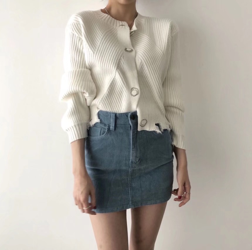 2 style wear Retro Single-breasted Button Knitted Cardigan Fringed Sweater Vintage Woman Long sleeve Knitwear Tassel Jumper 210429