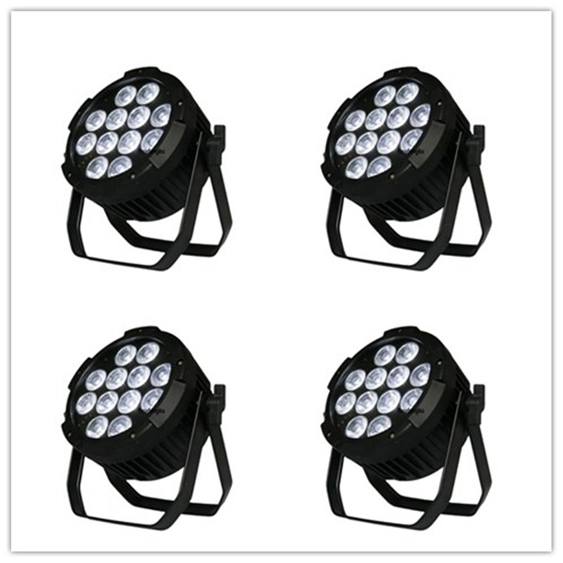 4pcs 12x18w led indoor dmx par light 6 in 1 par can led rgbwa uv par can Stage Night Club Bar Party Wedding lights