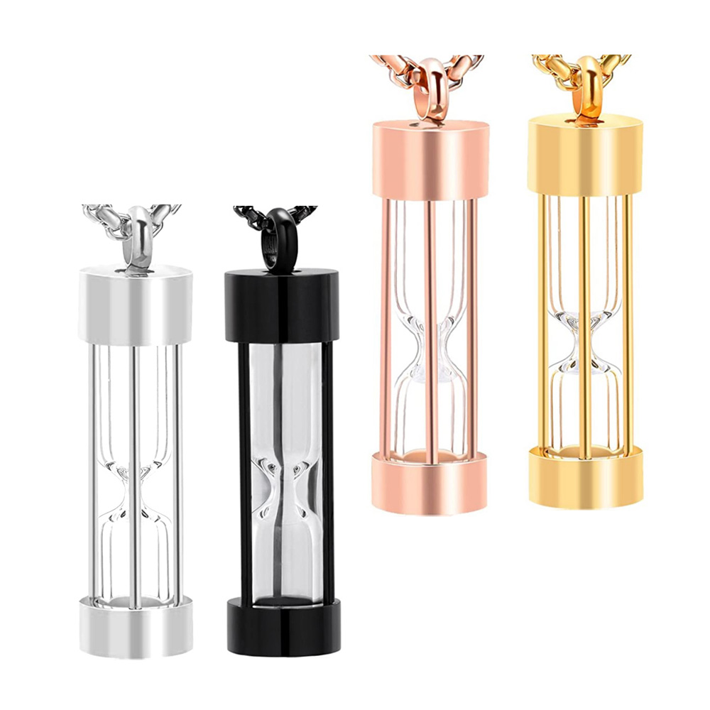 Stainless steel cylindrical hourglass pendant to commemorate human ashes cremation jewelry for ashes pendant-with funnel filling kit
Stainless steel cylindrical hourglass pendant to commemorate human ashes cremation jewelry for ashes pendant-with funnel filling kit