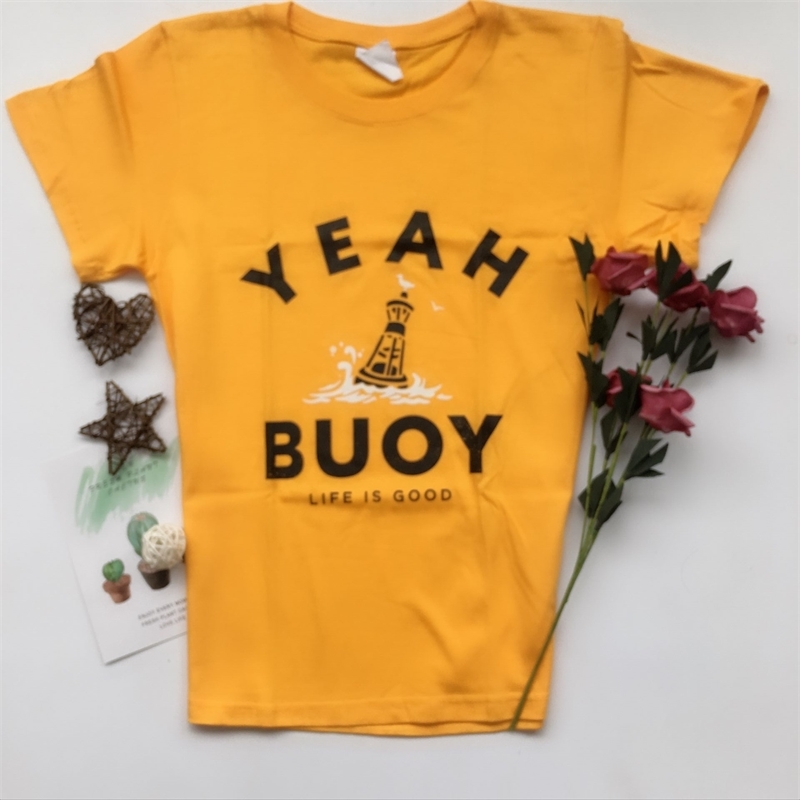 kuakuayu HJN Fish Boating Shirt Yeah Buoy Short-Sleeve Tees 210406