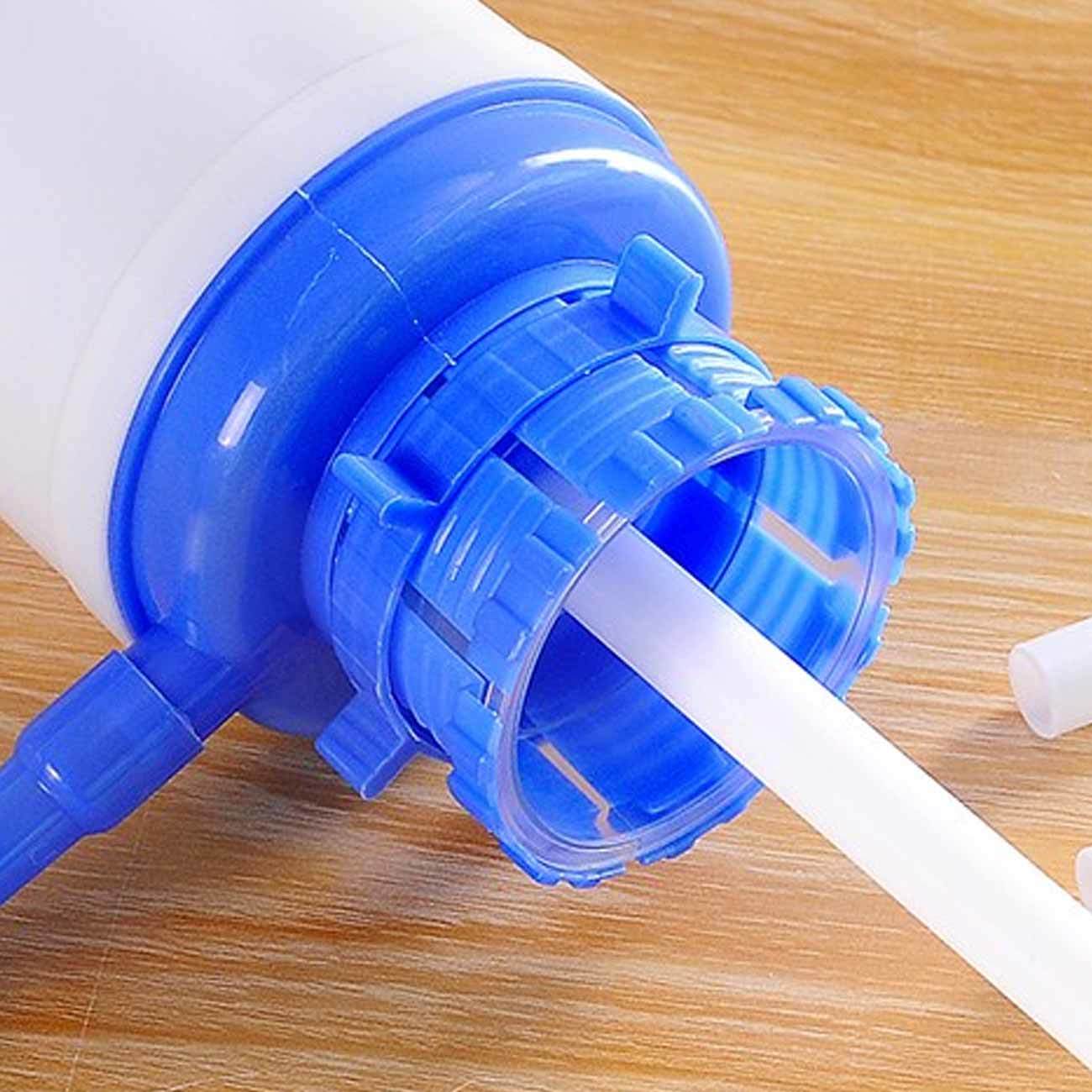 Water Bottles Pump Manual Hand Pressure Drinking Fountain Pressure Pump Water Press Pump with an Extra Short Tube Sanitary Cap