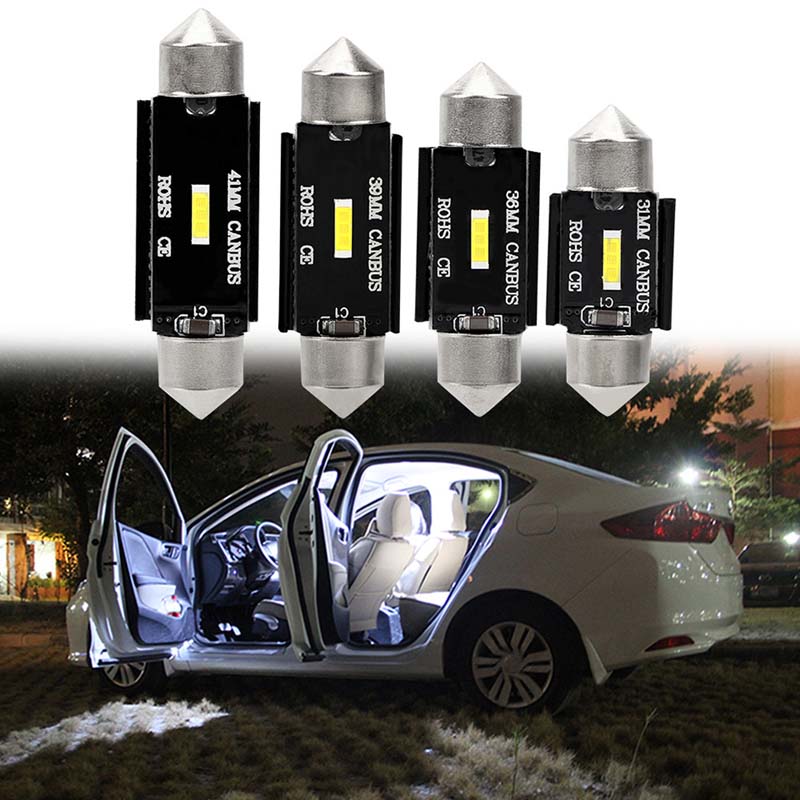 CSP 1860 C5W LED Car Lights 31mm 36mm 39mm 41mm Festoon Reading Light Auto Interior Dome Vehicle Trunk Door Lamp Bulb 6000k DC12V