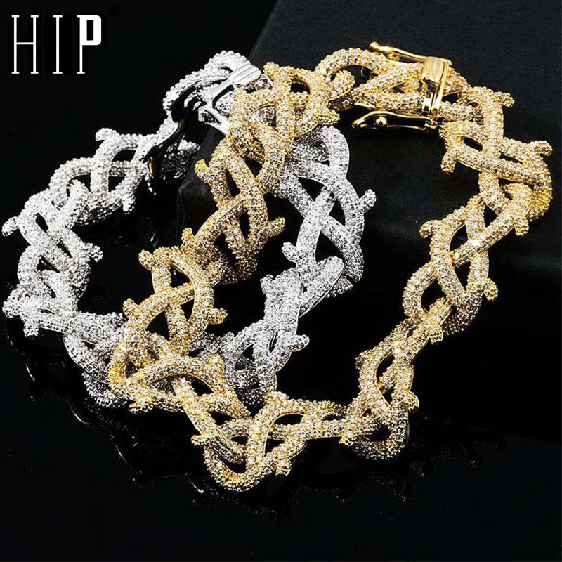 Hip Hop Iced Out CZ Chain Thick Heavy Copper Zircon Thorns Cuban Link Bracelet For Men Jewelry Gold Silver Link,
Hip Hop Iced Out CZ Chain Thick Heavy Copper Zircon Thorns Cuban Link Bracelet For Men Jewelry Gold Silver Link,