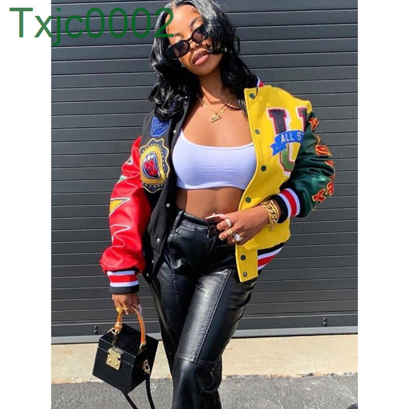 Women Jacket Designer 2022 Letters Pattern Printed Color Contrast Colorful Dragon And Phoenix Woolen Baseball Clothes
Women Jacket Designer 2022 Letters Pattern Printed Color Contrast Colorful Dragon And Phoenix Woolen Baseball Clothes