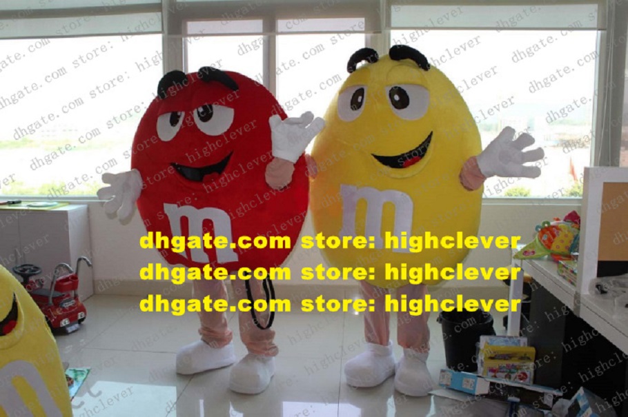 Fancy Red Yellow Candy M&M Chocolate Chips Adult Size Mascot Costume Mascotte With Black Eyebrow Smiling Face No.559 Free Ship
Fancy Red Yellow Candy M&M Chocolate Chips Adult Size Mascot Costume Mascotte With Black Eyebrow Smiling Face No.559 Free Ship