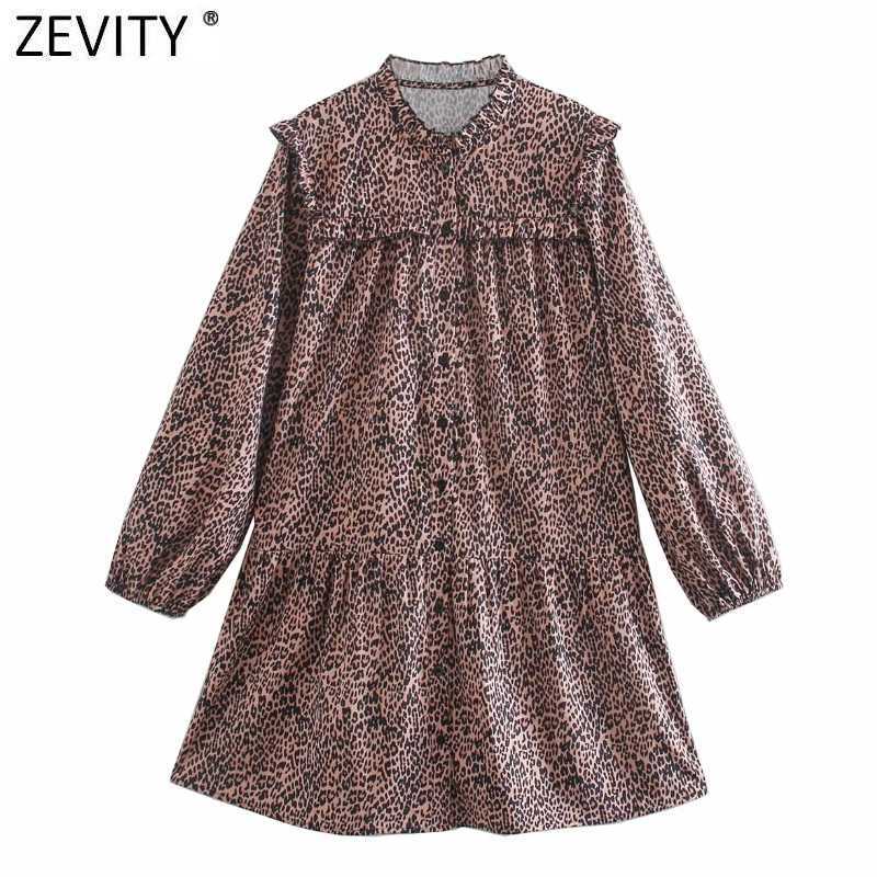 Zevity Women Vintage O Neck Agaric Lace Leopard Print Shirt Dress Female Chic Long Sleeve Ruffles Party Vestido DS5041 210603, As pic ds5041cc
Zevity Women Vintage O Neck Agaric Lace Leopard Print Shirt Dress Female Chic Long Sleeve Ruffles Party Vestido DS5041 210603, As pic ds5041cc