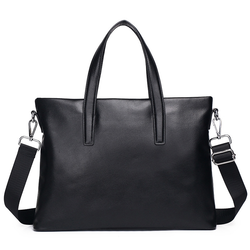 2021 new briefcase business travel computer bag leather men's handbag, Black
2021 new briefcase business travel computer bag leather men's handbag, Black
