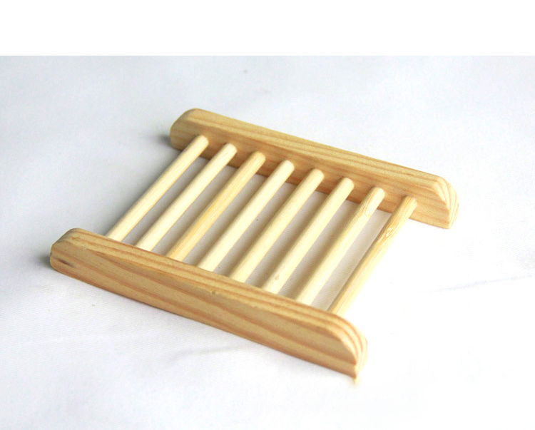Natural Bamboo Trays Bath Toys Wooden Soap Dish Wood Soaps Tray Holder Rack Plate Box Container for Baths Shower Bathroom M3612