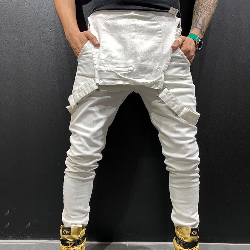 Jeans Trousers Overalls 6 Colors Fashionable Men Suspenders Denim Brand Hip Hop Fashion Jumpsuit Men's