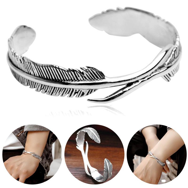 Bangle Open Adjustable Tibetan Silver Feather Shape For Men Women Classic Jewelry Gift Accessories Bangles
Bangle Open Adjustable Tibetan Silver Feather Shape For Men Women Classic Jewelry Gift Accessories Bangles