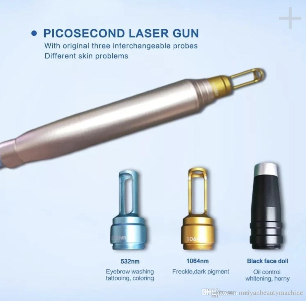 2022 picos second laser tattoo removal machine portable nd yag laser picosecond 3 probes pigmentation removal machine