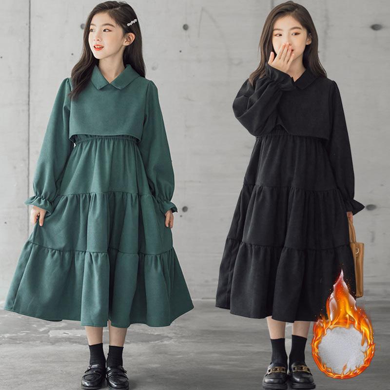 Girl's Dresses Teen Girls Corduroy Long Dress 2021 Autumn Winter Fashion A- Line Baby Kids Muslim Clothing 8 10 12 14 Years, Red;yellow
Girl's Dresses Teen Girls Corduroy Long Dress 2021 Autumn Winter Fashion A- Line Baby Kids Muslim Clothing 8 10 12 14 Years, Red;yellow