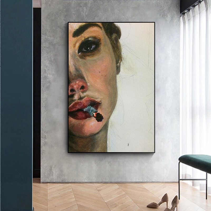 Bukowski's most beautiful girl prints canvas painting figures in the living room posters and prints murals wall art decoration